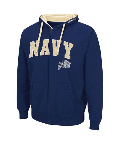 Men's Navy Navy Midshipmen Big and Tall Full-Zip Hoodie $36.39 Sweatshirt