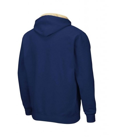 Men's Navy Navy Midshipmen Big and Tall Full-Zip Hoodie $36.39 Sweatshirt