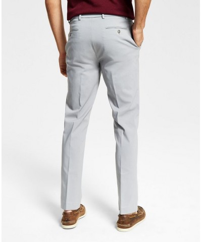 Men's Modern-Fit TH Flex Stretch Comfort Solid Performance Pants Light Grey $25.30 Pants