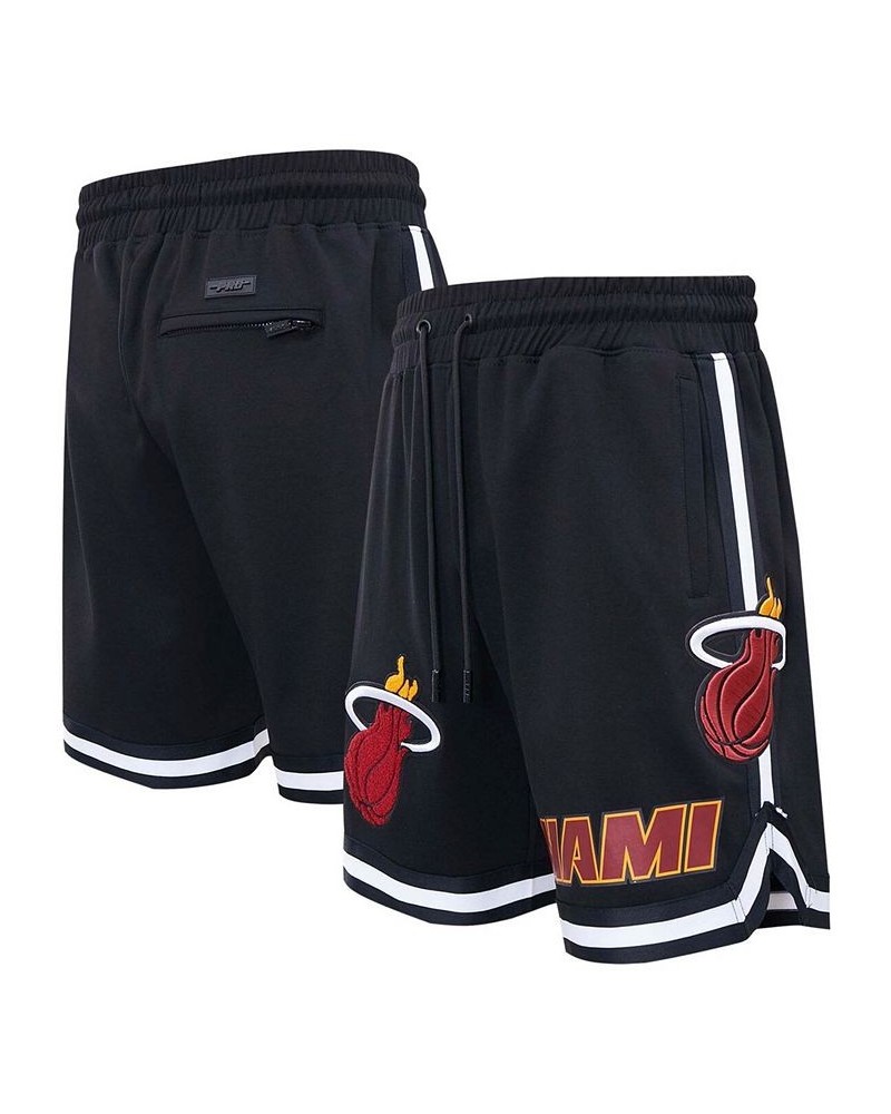 Men's Black Miami Heat Chenille Shorts $38.64 Shorts