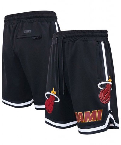 Men's Black Miami Heat Chenille Shorts $38.64 Shorts