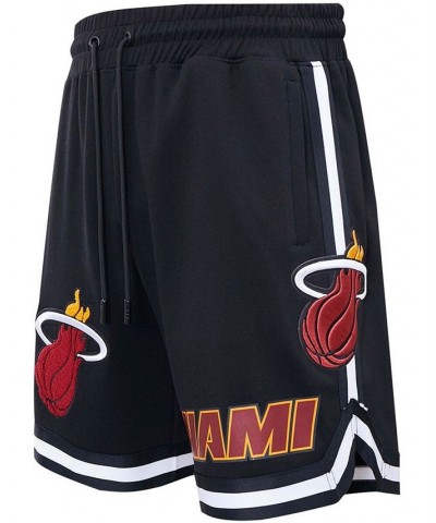 Men's Black Miami Heat Chenille Shorts $38.64 Shorts