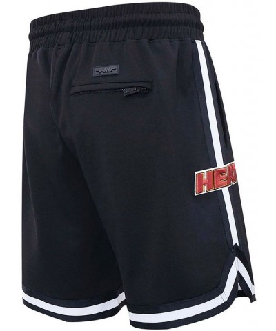 Men's Black Miami Heat Chenille Shorts $38.64 Shorts