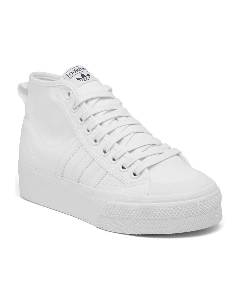 Women's Originals Nizza Platform Mid Casual Sneakers White $33.80 Shoes