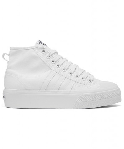 Women's Originals Nizza Platform Mid Casual Sneakers White $33.80 Shoes