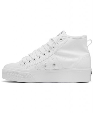 Women's Originals Nizza Platform Mid Casual Sneakers White $33.80 Shoes