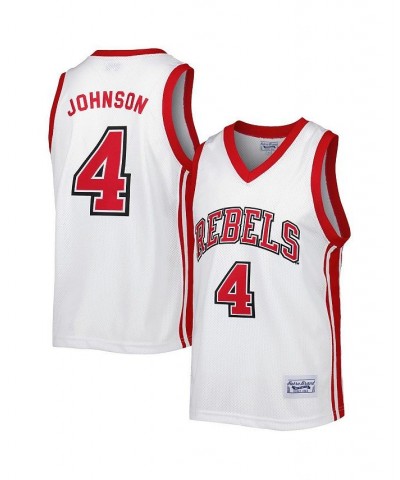 Men's Larry Johnson White UNLV Rebels Alumni Commemorative Replica Basketball Jersey $54.60 Jersey