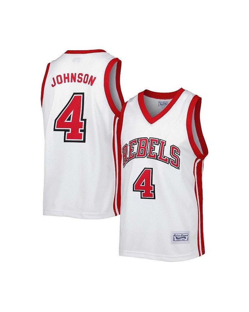 Men's Larry Johnson White UNLV Rebels Alumni Commemorative Replica Basketball Jersey $54.60 Jersey