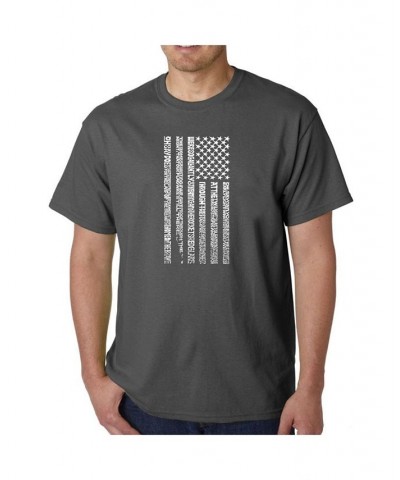 Mens Word Art T-Shirt - Anthem Gray $13.99 T-Shirts