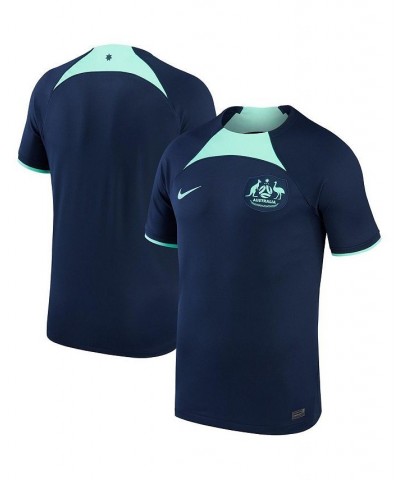 Men's Navy Australia National Team 2022/23 AWAY Replica Jersey $49.35 Jersey