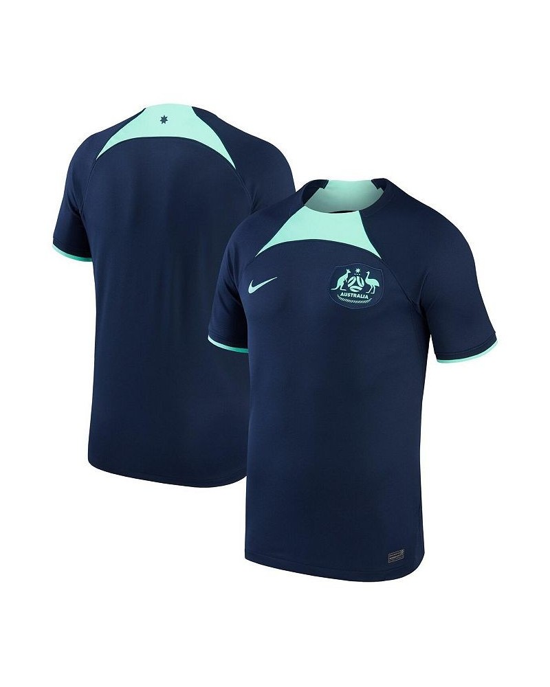 Men's Navy Australia National Team 2022/23 AWAY Replica Jersey $49.35 Jersey