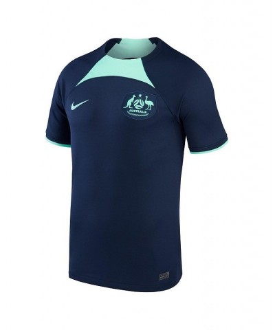 Men's Navy Australia National Team 2022/23 AWAY Replica Jersey $49.35 Jersey