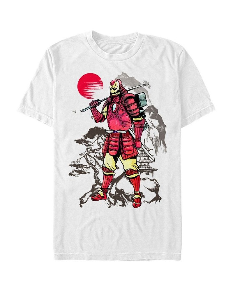 Marvel Men's Iron Man The Samurai, Short Sleeve T-Shirt White $19.24 T-Shirts