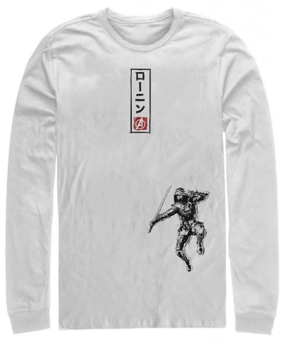 Marvel Men's Avengers Endgame Ronin Action Pose, Long Sleeve T-shirt White $23.59 T-Shirts