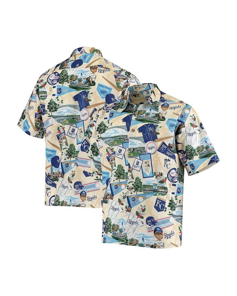 Men's White Kansas City Royals Scenic Button-Up Shirt $39.60 Shirts