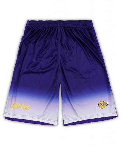 Men's Branded Purple Los Angeles Lakers Big and Tall Fadeaway Shorts $21.50 Shorts