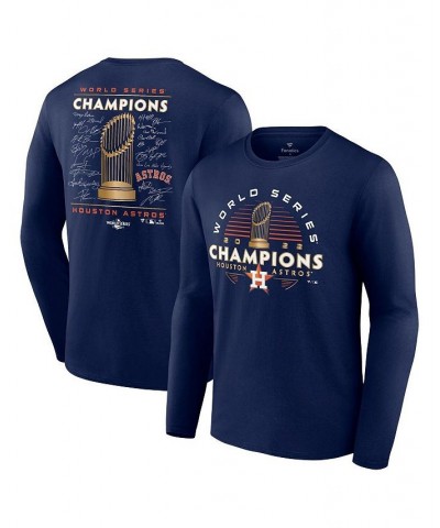 Men's Branded Navy Houston Astros 2022 World Series Champions Signature Roster Long Sleeve T-shirt $23.32 T-Shirts