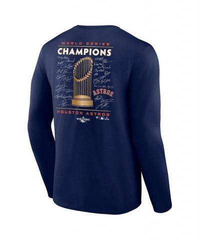 Men's Branded Navy Houston Astros 2022 World Series Champions Signature Roster Long Sleeve T-shirt $23.32 T-Shirts