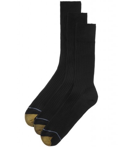 Men’s 3-Pack Dress Canterbury Crew Socks Black $12.28 Socks