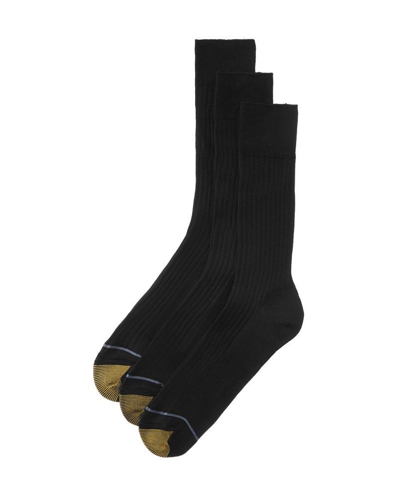 Men’s 3-Pack Dress Canterbury Crew Socks Black $12.28 Socks