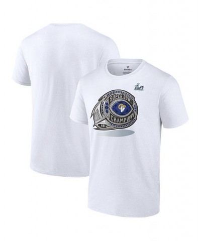 Men's Branded White Los Angeles Rams Super Bowl LVI Champions Big and Tall Ring T-shirt $19.32 T-Shirts