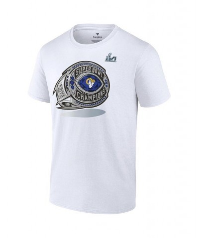 Men's Branded White Los Angeles Rams Super Bowl LVI Champions Big and Tall Ring T-shirt $19.32 T-Shirts