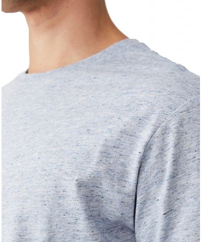 Men's Scooped Hem T-shirt Blue $10.00 T-Shirts