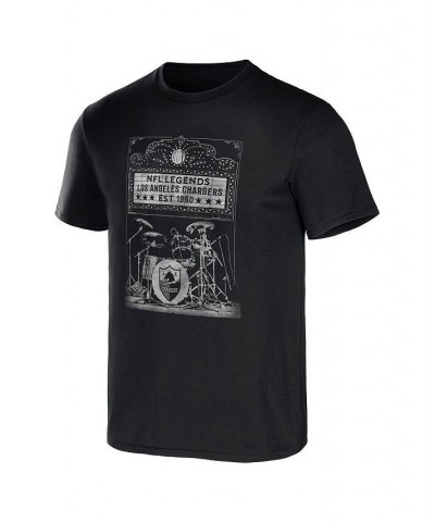 Men's NFL x Darius Rucker Collection by Black Los Angeles Chargers Band T-shirt $18.72 T-Shirts