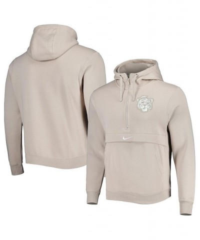 Men's Cream LSU Tigers Club Half-Zip Hoodie $39.00 Sweatshirt