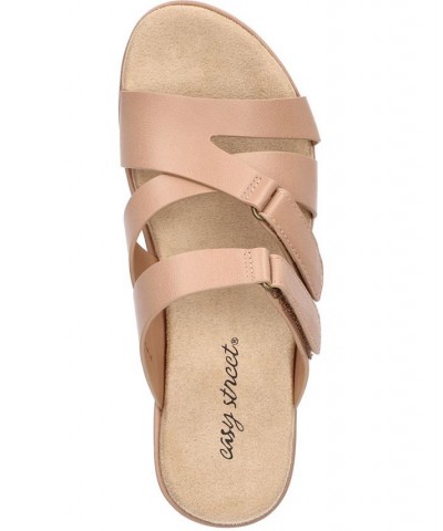 Women's Koda Wedge Sandals Tan/Beige $33.60 Shoes