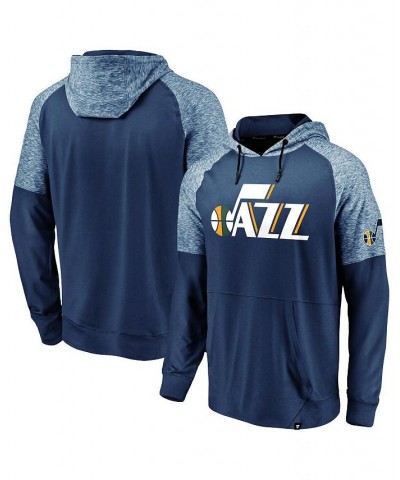 Men's Branded Navy Utah Jazz Made To Move Space Dye Raglan Pullover Hoodie $37.25 Sweatshirt