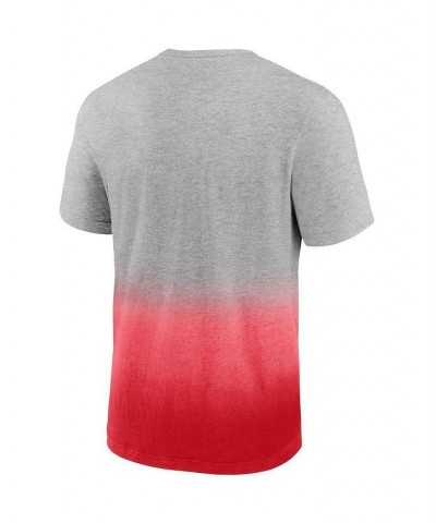 Men's Heathered Gray, Scarlet Nebraska Huskers Team Ombre T-shirt $17.64 T-Shirts