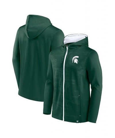 Men's Branded Green Michigan State Spartans Ball Carrier Full-Zip Hoodie $40.49 Sweatshirt