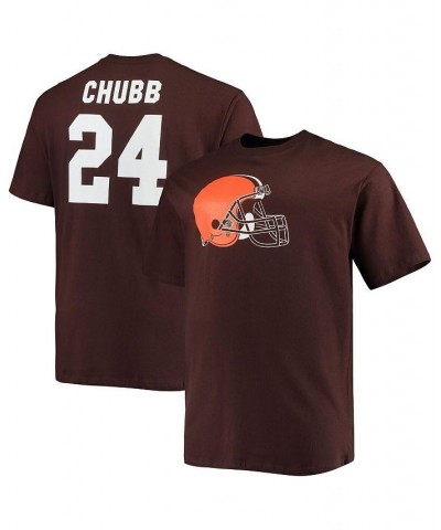 Men's Nick Chubb Brown Cleveland Browns Big & Tall Player Name and Number T-shirt $17.22 T-Shirts