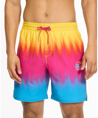 Men's 7" Tie-Dye Swim Shorts Pink $23.74 Swimsuits