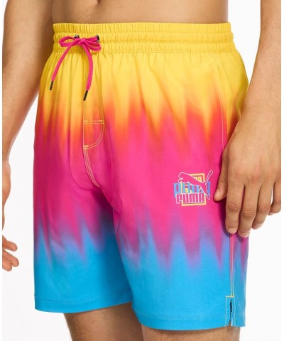 Men's 7" Tie-Dye Swim Shorts Pink $23.74 Swimsuits