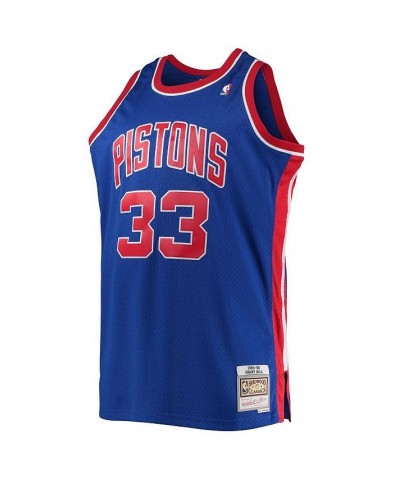 Men's Grant Hill Blue Detroit Pistons Big and Tall Hardwood Classics Swingman Jersey $64.50 Jersey