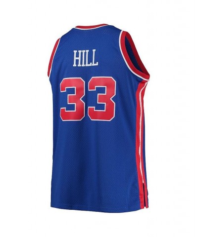 Men's Grant Hill Blue Detroit Pistons Big and Tall Hardwood Classics Swingman Jersey $64.50 Jersey