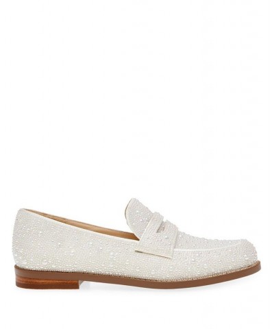 Women's Aron Loafers White $58.11 Shoes