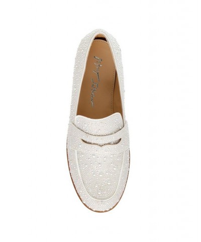 Women's Aron Loafers White $58.11 Shoes