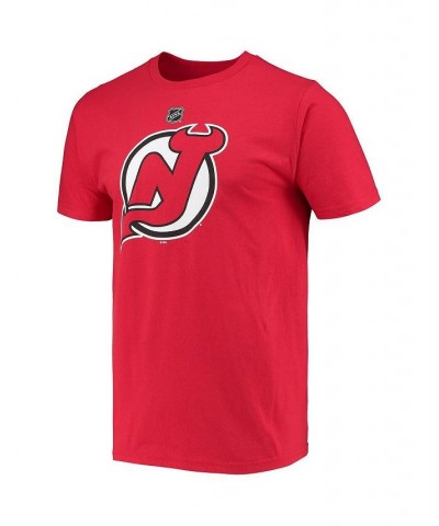 Men's Will Butcher Red New Jersey Devils Name and Number T-shirt $16.92 T-Shirts