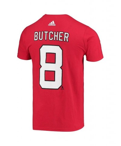 Men's Will Butcher Red New Jersey Devils Name and Number T-shirt $16.92 T-Shirts