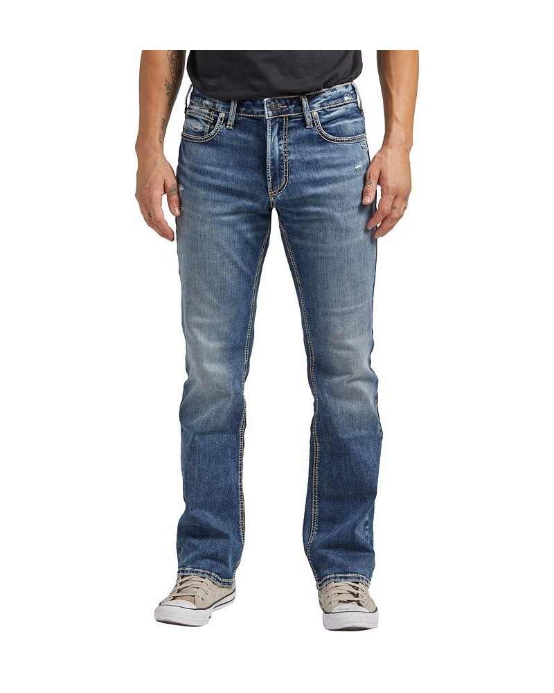 Men's Jace Slim Fit Bootcut Jeans Blue $33.71 Jeans