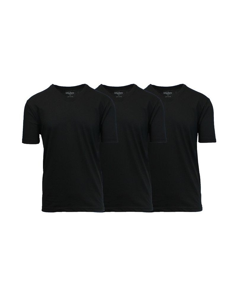 Men's Short Sleeve V-Neck T-shirt, Pack of 3 Black X 3 Black $23.20 T-Shirts