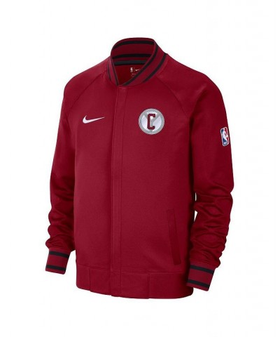 Men's Red, White Chicago Bulls 2022/23 City Edition Showtime Thermaflex Full-Zip Jacket $75.25 Jackets