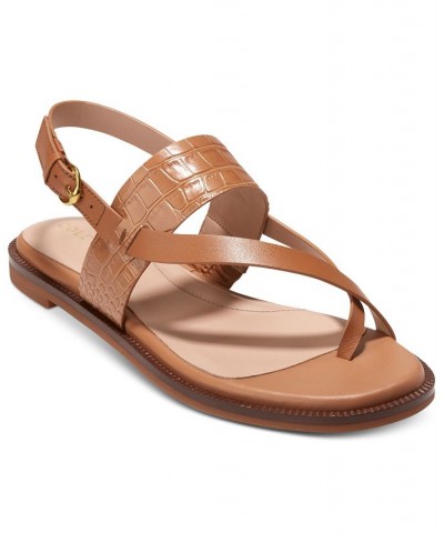 Women's Anica Lux Slingback Sandals Brown $58.50 Shoes