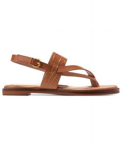 Women's Anica Lux Slingback Sandals Brown $58.50 Shoes