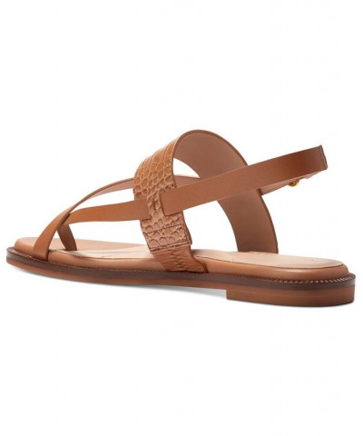 Women's Anica Lux Slingback Sandals Brown $58.50 Shoes