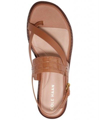 Women's Anica Lux Slingback Sandals Brown $58.50 Shoes