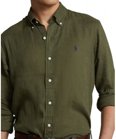 Men's Classic Fit Linen Shirt PD07 $22.02 Shirts